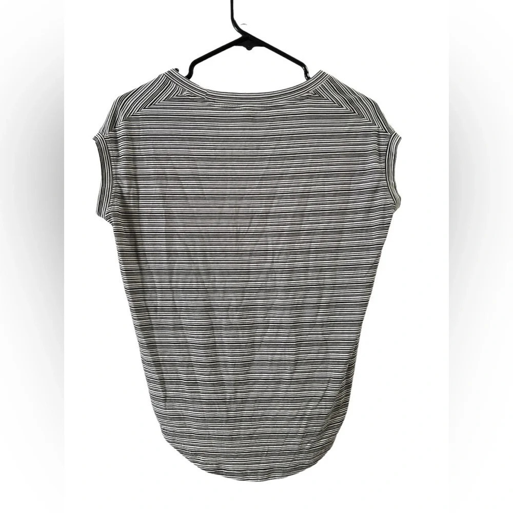 Athleta stripped athletic short sleeve shirt - Picture 3 of 3